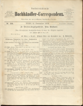 Oesterreichische Buchhändler-Correspondenz