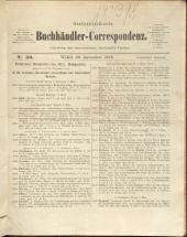 Oesterreichische Buchhändler-Correspondenz