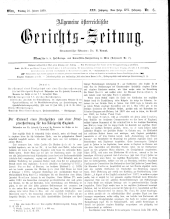 Allgemeine Österreichische Gerichtszeitung