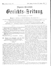 Allgemeine Österreichische Gerichtszeitung