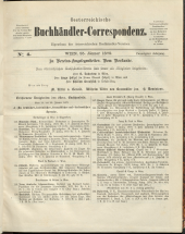 Oesterreichische Buchhändler-Correspondenz