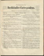 Oesterreichische Buchhändler-Correspondenz