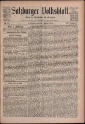 Salzburger Volksblatt: unabh. Tageszeitung f. Stadt u. Land Salzburg