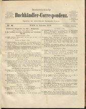 Oesterreichische Buchhändler-Correspondenz