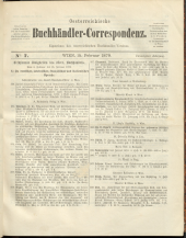 Oesterreichische Buchhändler-Correspondenz