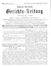 Allgemeine Österreichische Gerichtszeitung