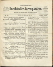 Oesterreichische Buchhändler-Correspondenz