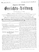 Allgemeine Österreichische Gerichtszeitung