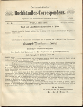 Oesterreichische Buchhändler-Correspondenz