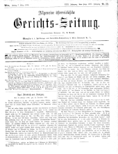 Allgemeine Österreichische Gerichtszeitung