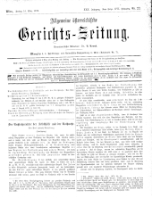 Allgemeine Österreichische Gerichtszeitung