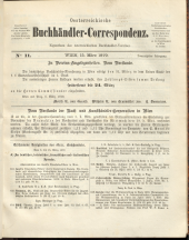 Oesterreichische Buchhändler-Correspondenz