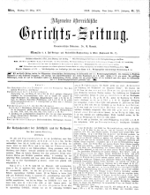 Allgemeine Österreichische Gerichtszeitung