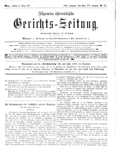 Allgemeine Österreichische Gerichtszeitung