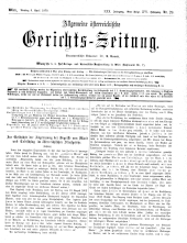 Allgemeine Österreichische Gerichtszeitung