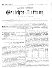 Allgemeine Österreichische Gerichtszeitung