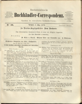 Oesterreichische Buchhändler-Correspondenz