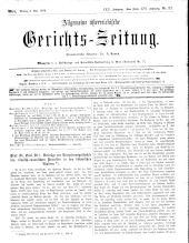 Allgemeine Österreichische Gerichtszeitung