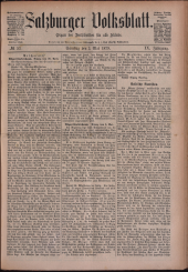 Salzburger Volksblatt: unabh. Tageszeitung f. Stadt u. Land Salzburg