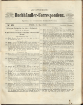 Oesterreichische Buchhändler-Correspondenz