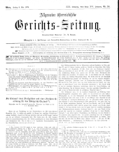 Allgemeine Österreichische Gerichtszeitung