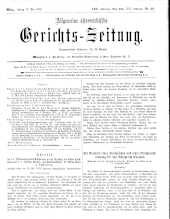 Allgemeine Österreichische Gerichtszeitung