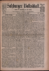 Salzburger Volksblatt: unabh. Tageszeitung f. Stadt u. Land Salzburg