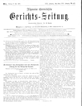 Allgemeine Österreichische Gerichtszeitung