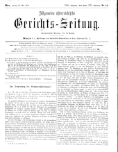 Allgemeine Österreichische Gerichtszeitung