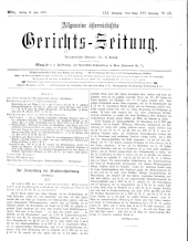 Allgemeine Österreichische Gerichtszeitung