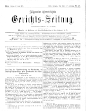 Allgemeine Österreichische Gerichtszeitung
