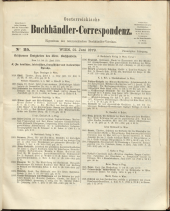 Oesterreichische Buchhändler-Correspondenz