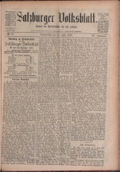 Salzburger Volksblatt: unabh. Tageszeitung f. Stadt u. Land Salzburg