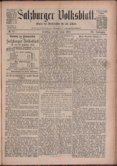 Salzburger Volksblatt: unabh. Tageszeitung f. Stadt u. Land Salzburg