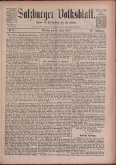 Salzburger Volksblatt: unabh. Tageszeitung f. Stadt u. Land Salzburg