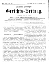 Allgemeine Österreichische Gerichtszeitung