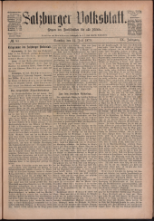 Salzburger Volksblatt: unabh. Tageszeitung f. Stadt u. Land Salzburg