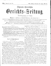 Allgemeine Österreichische Gerichtszeitung