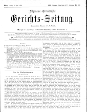 Allgemeine Österreichische Gerichtszeitung