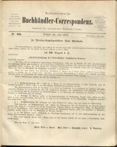 Oesterreichische Buchhändler-Correspondenz