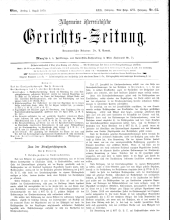 Allgemeine Österreichische Gerichtszeitung