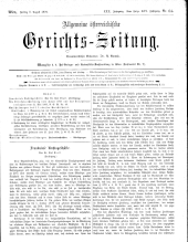 Allgemeine Österreichische Gerichtszeitung