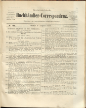 Oesterreichische Buchhändler-Correspondenz