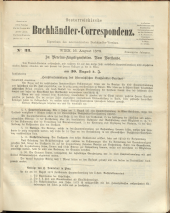 Oesterreichische Buchhändler-Correspondenz