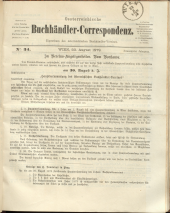 Oesterreichische Buchhändler-Correspondenz