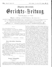 Allgemeine Österreichische Gerichtszeitung