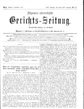 Allgemeine Österreichische Gerichtszeitung