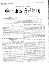 Allgemeine Österreichische Gerichtszeitung