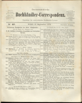 Oesterreichische Buchhändler-Correspondenz