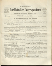 Oesterreichische Buchhändler-Correspondenz